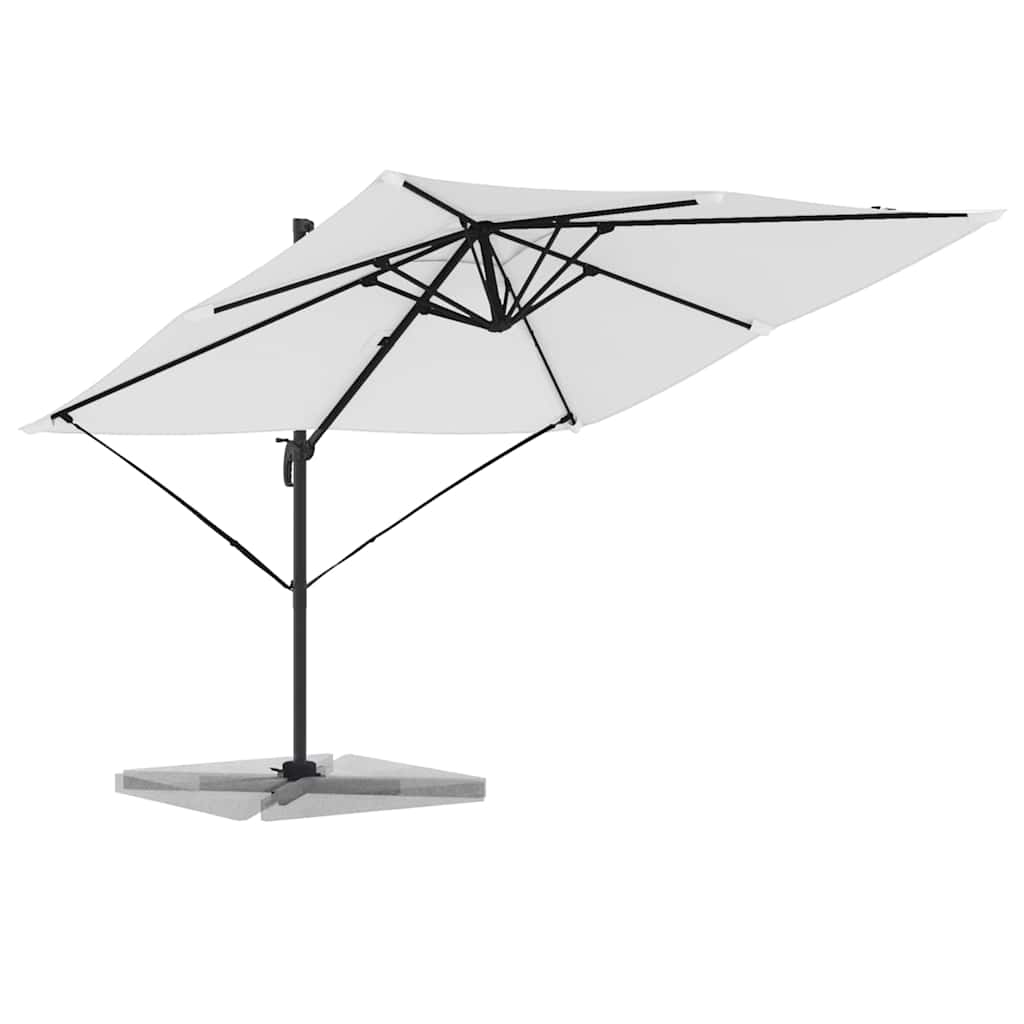 vidaXL Roma Parasol Beige 286 x 284 x 265 cm Aluminium and Polyester 3