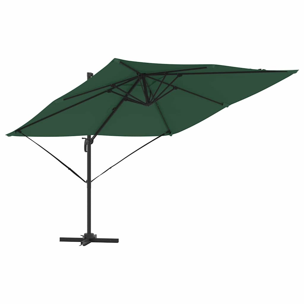 vidaXL Roma Parasol Green 286 x 284 x 265 cm Aluminium and Polyester 2