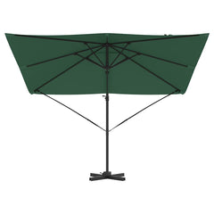 vidaXL Roma Parasol Green 286 x 284 x 265 cm Aluminium and Polyester 5