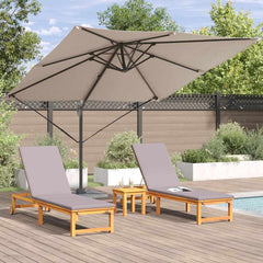 vidaXL Roma Parasol 286 x 284 x 265 cm Aluminium and Polyester 4