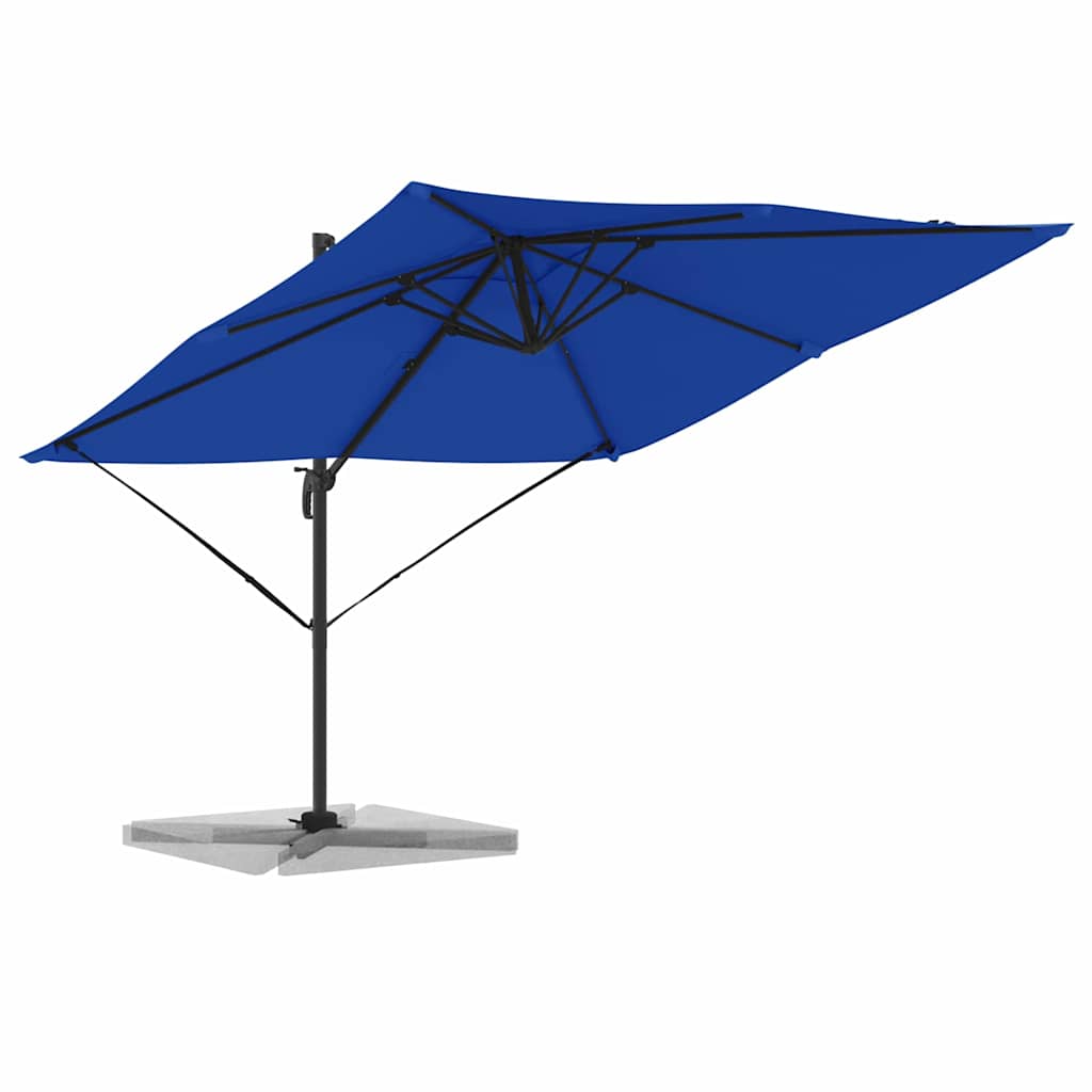 vidaXL Roma Parasol Blue 286 x 284 x 265 cm Aluminium and Polyester 3