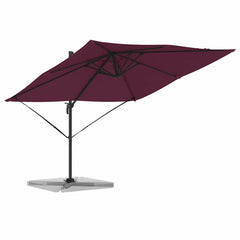 vidaXL Roma Parasol Red 286 x 284 x 265 cm Aluminium and Polyester 3