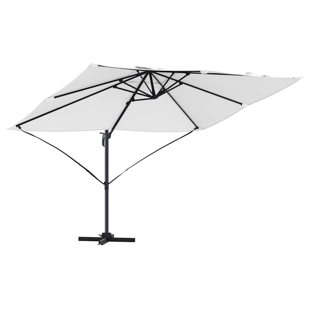 vidaXL Umbrella 351 x 250 x 260 cm Polyester and Aluminium Sand 2