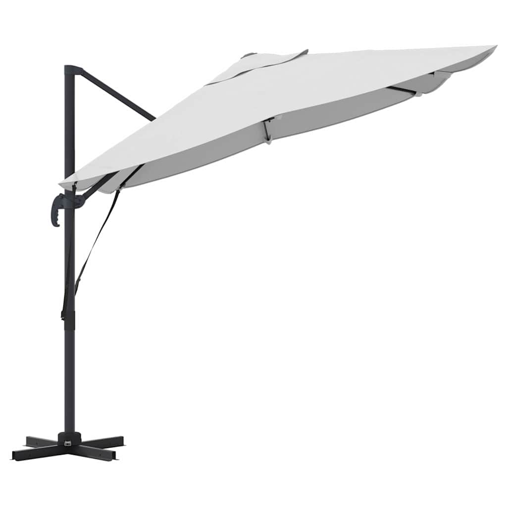 vidaXL Umbrella 351 x 250 x 260 cm Polyester and Aluminium Sand 6