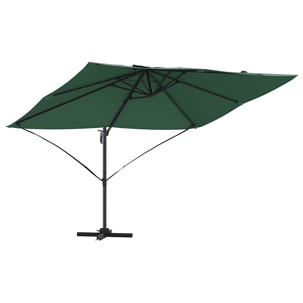 vidaXL Umbrella 351 x 250 x 260 cm Polyester and Aluminium Green 2