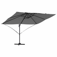vidaXL Umbrella 351 x 250 x 260 cm Polyester and Aluminium Anthracite 2