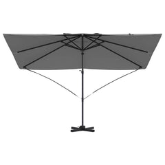 vidaXL Umbrella 351 x 250 x 260 cm Polyester and Aluminium Anthracite 5