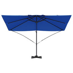 vidaXL Umbrella 351 x 250 x 260 cm Polyester and Aluminium Azurblau 5