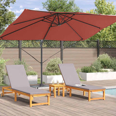 vidaXL Umbrella 351 x 250 x 260 cm Polyester and Aluminium Terracotta 4