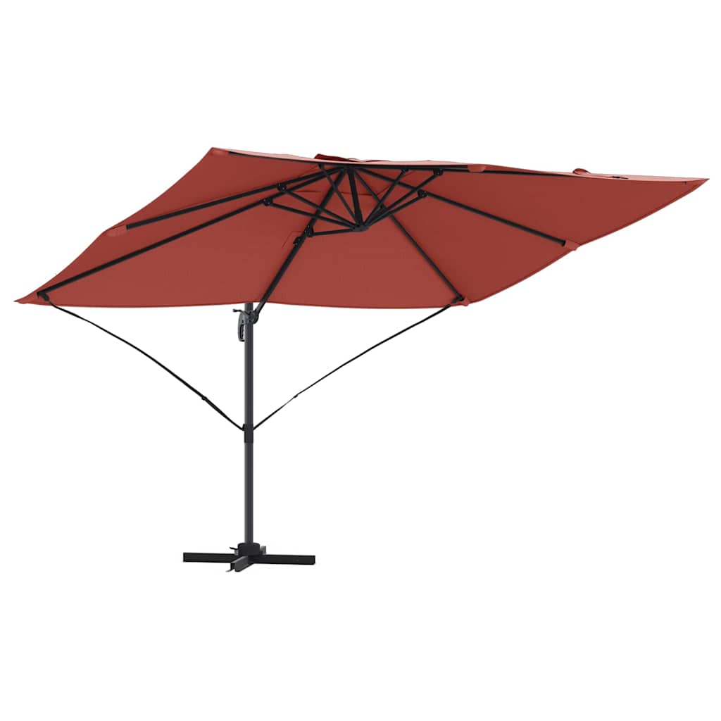 vidaXL Umbrella 351 x 250 x 260 cm Polyester and Aluminium Terracotta 2