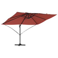 vidaXL Umbrella 351 x 250 x 260 cm Polyester and Aluminium Terracotta 2