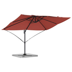 vidaXL Umbrella 351 x 250 x 260 cm Polyester and Aluminium Terracotta 3
