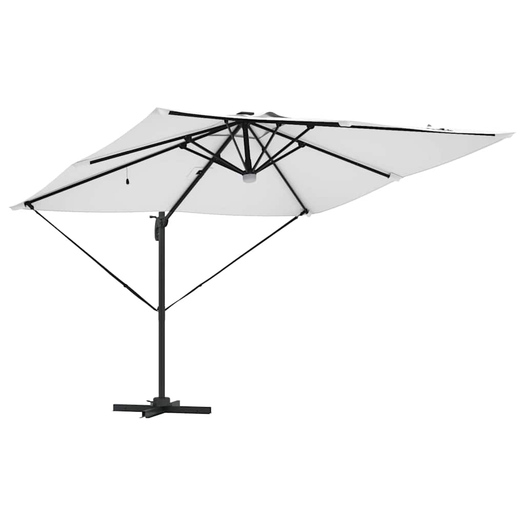 vidaXL Roma Parasol Beige 286 x 284 x 270 cm Aluminium and Polyester 5