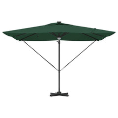 vidaXL Roma Parasol Green 286 x 284 x 270 cm Aluminium and Polyester 6