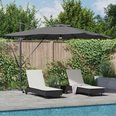 vidaXL Roma Parasol Anthracite 286 x 284 x 270 cm 1