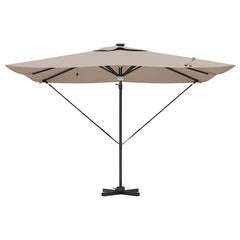 vidaXL Roma Parasol 286 x 284 x 270 cm Aluminium and Polyester 6