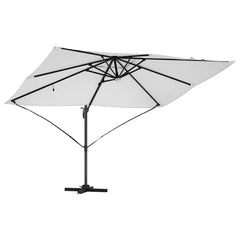vidaXL Umbrella Sand 351 x 250 x 253 cm Polyester and Aluminium 5