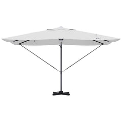 vidaXL Umbrella Sand 351 x 250 x 253 cm Polyester and Aluminium 6