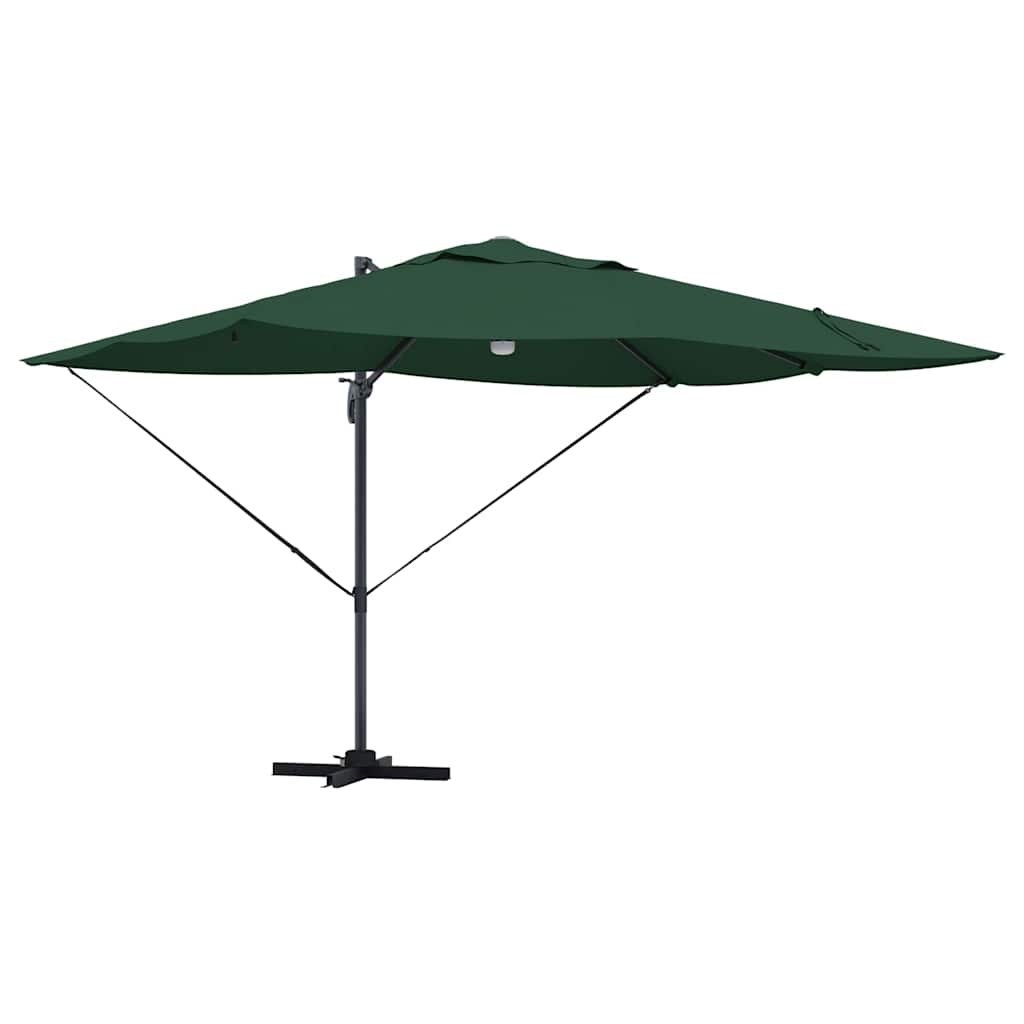vidaXL Umbrella Green 351 x 250 x 253 cm Polyester and Aluminium 2