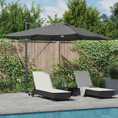 vidaXL Umbrella Anthracite 351 x 250 x 253 cm Polyester and Aluminium 1
