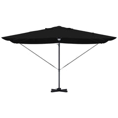 vidaXL Umbrella Black 351 x 250 x 253 cm Polyester and Aluminium 6