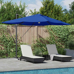 vidaXL Umbrella 351 x 250 x 253 cm Polyester and Aluminium Azurblau 1