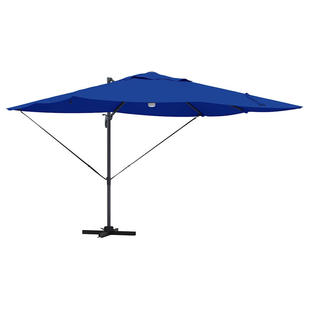 vidaXL Umbrella 351 x 250 x 253 cm Polyester and Aluminium Azurblau 2