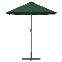 vidaXL Garden Parasol 370 x 197 x 239 cm Polyester and Aluminium Green 6