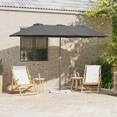 vidaXL Garden Parasol 370 x 197 x 239 cm Polyester and Aluminium 1