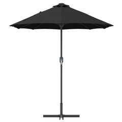 vidaXL Garden Parasol 370 x 197 x 239 cm Polyester and Aluminium Black 6
