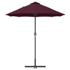 vidaXL Garden Parasol 370 x 197 x 239 cm Polyester and Aluminium 6