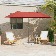 vidaXL Garden Parasol 370 x 197 x 239 cm Polyester and Aluminium 1