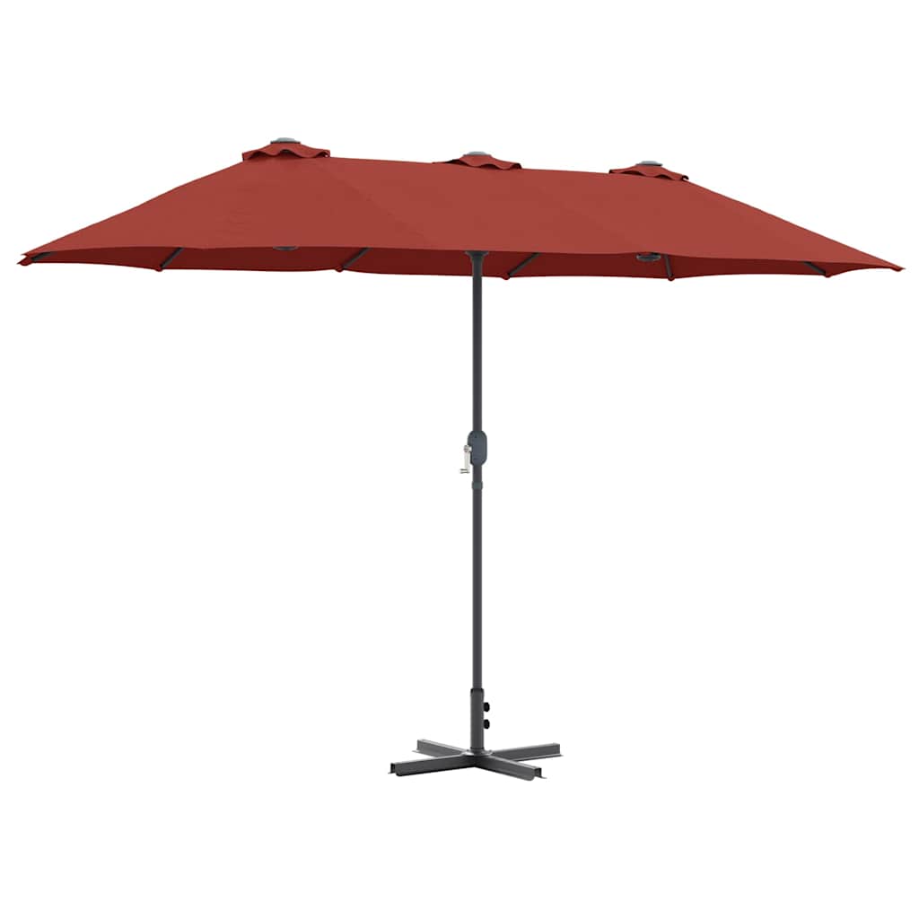 vidaXL Garden Parasol 370 x 197 x 239 cm Polyester and Aluminium 2