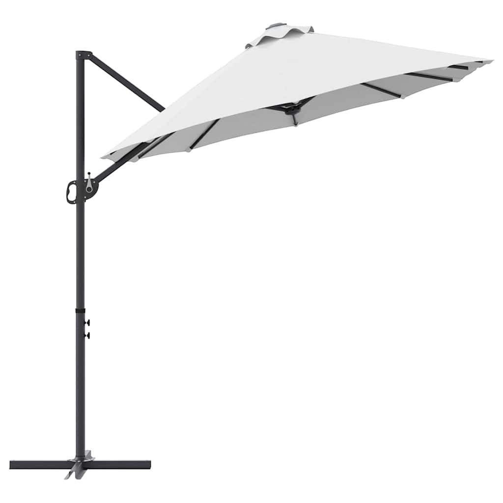 vidaXL Umbrella Sand 372 x 198 x 243 cm Polyester and Aluminium 6
