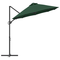 vidaXL Umbrella Green 372 x 198 x 243 cm Polyester and Aluminium 6