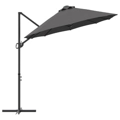 vidaXL Umbrella Anthracite 372 x 198 x 243 cm Polyester and Aluminium 6