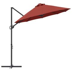 vidaXL Umbrella Terracotta 372 x 198 x 243 cm Polyester and Aluminium 6