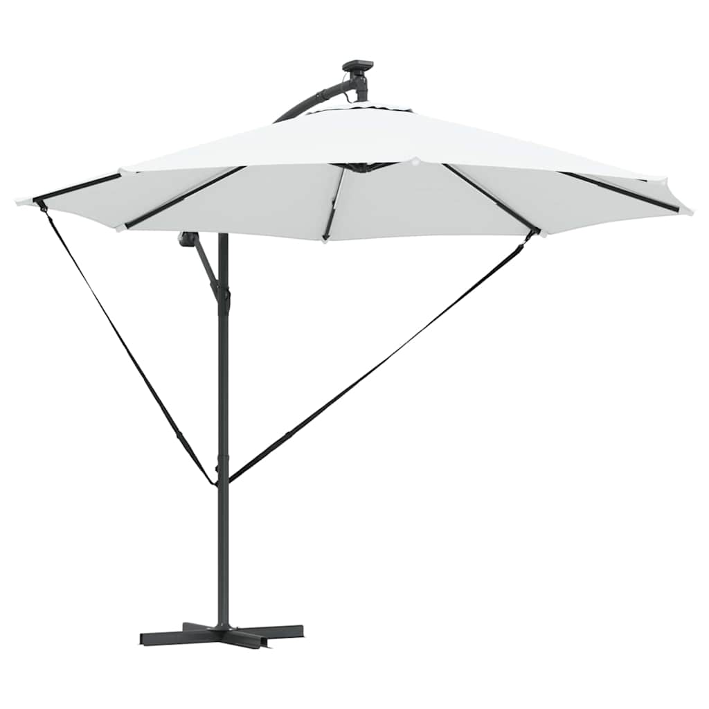 vidaXL Umbrella 294 x 294 x 248 cm Polyester and Aluminium Sand 2