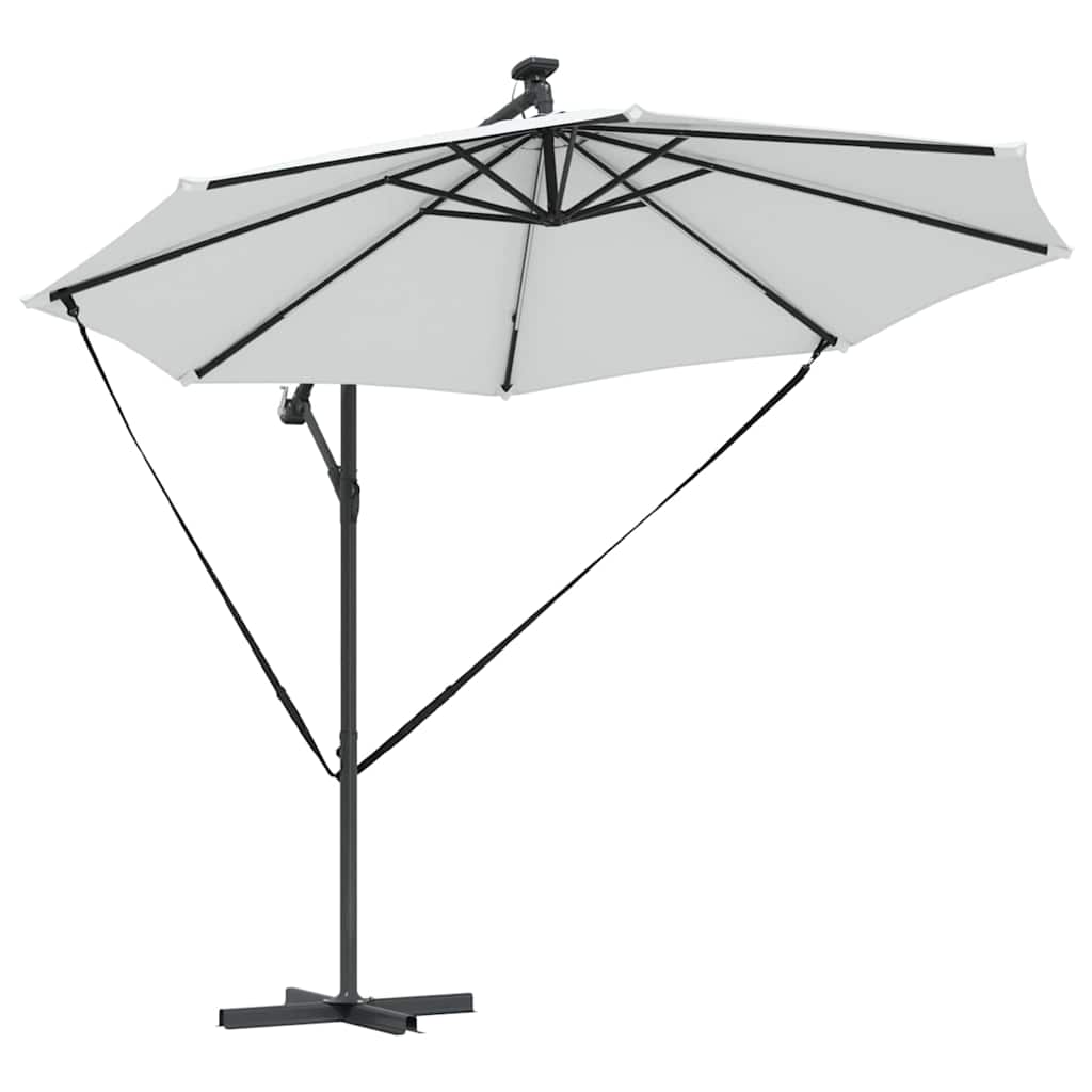vidaXL Umbrella 294 x 294 x 248 cm Polyester and Aluminium Sand 5