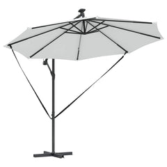 vidaXL Umbrella 294 x 294 x 248 cm Polyester and Aluminium Sand 5