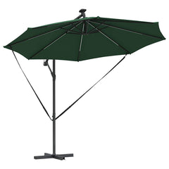 vidaXL Umbrella 294 x 294 x 248 cm Polyester and Aluminium Green 5