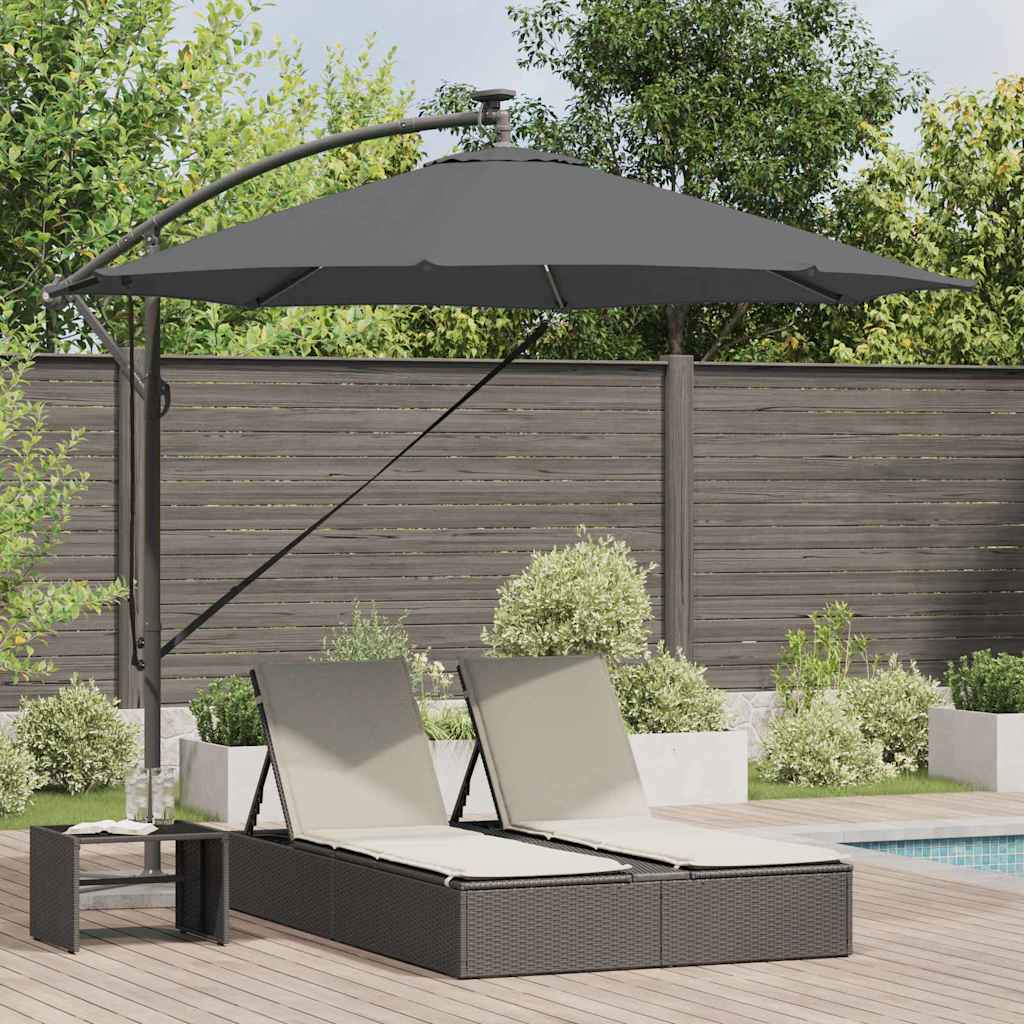 vidaXL Umbrella 294 x 294 x 248 cm Polyester and Aluminium Anthracite 1