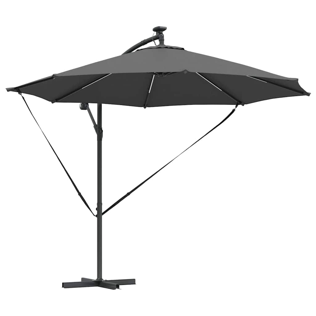 vidaXL Umbrella 294 x 294 x 248 cm Polyester and Aluminium Anthracite 2