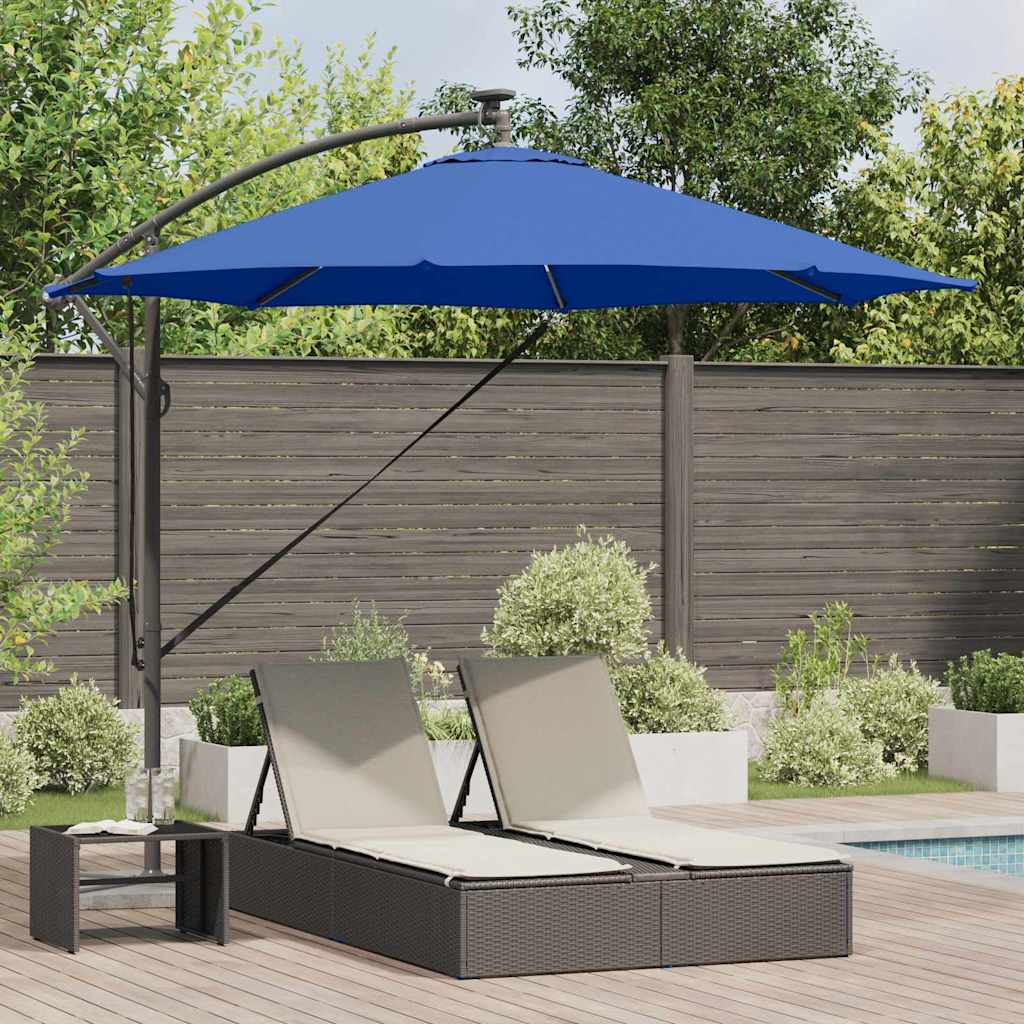 vidaXL Umbrella 294 x 294 x 248 cm Polyester and Aluminium Azurblau 1