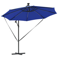vidaXL Umbrella 294 x 294 x 248 cm Polyester and Aluminium Azurblau 5