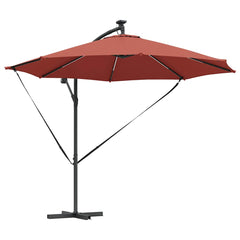 vidaXL Umbrella 294 x 294 x 248 cm Polyester and Aluminium Terracotta 2