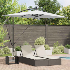 vidaXL Parasol 294 x 200 x 270 cm Polyester and Aluminium Sand 1