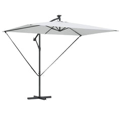 vidaXL Parasol 294 x 200 x 270 cm Polyester and Aluminium Sand 2