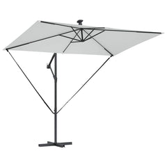 vidaXL Parasol 294 x 200 x 270 cm Polyester and Aluminium Sand 5
