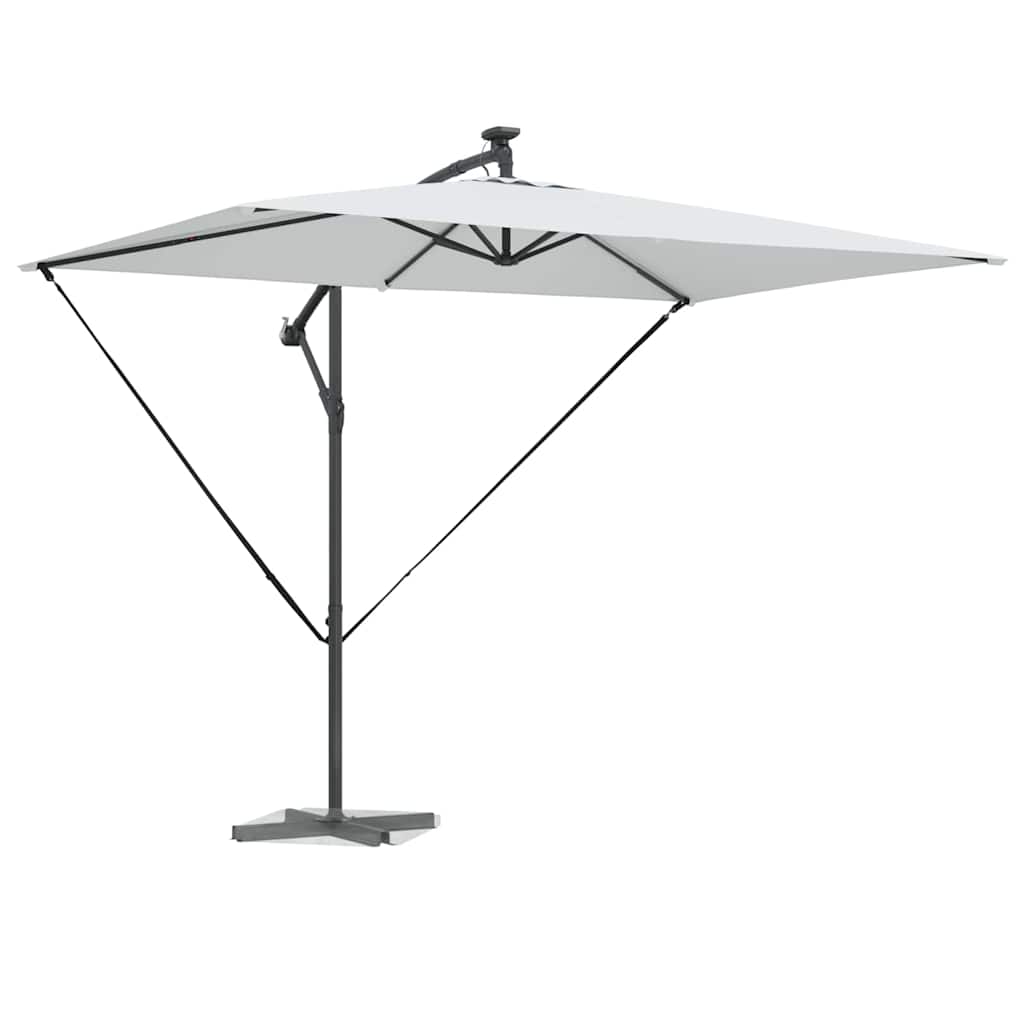 vidaXL Parasol 294 x 200 x 270 cm Polyester and Aluminium Sand 3